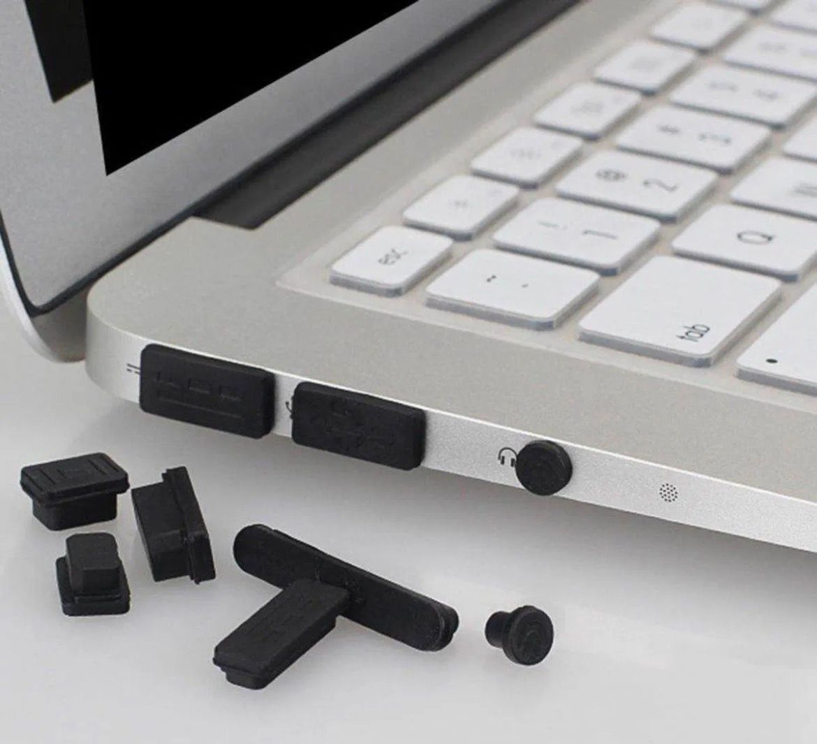16-Piece Colorful Silicone Anti-Dust Plug Set – USB & Laptop Dust Proof Covers