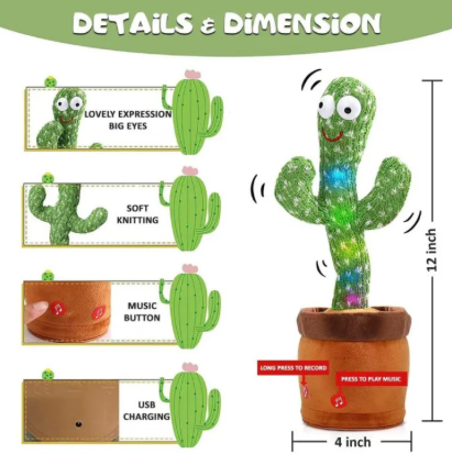 Dancing Cactus Toy