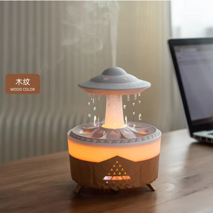 Mushroom Air Humidifier with 7-Color LED & Essential Oil Diffuser – Cute Ultrasonic Cool Mist for Home & Office
