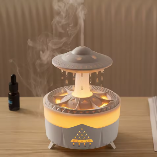 Mushroom Air Humidifier with 7-Color LED & Essential Oil Diffuser – Cute Ultrasonic Cool Mist for Home & Office